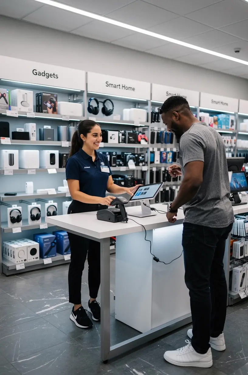 Photograph of a professional analyzing data charts on a laptop, demonstrating practical automation benefits.